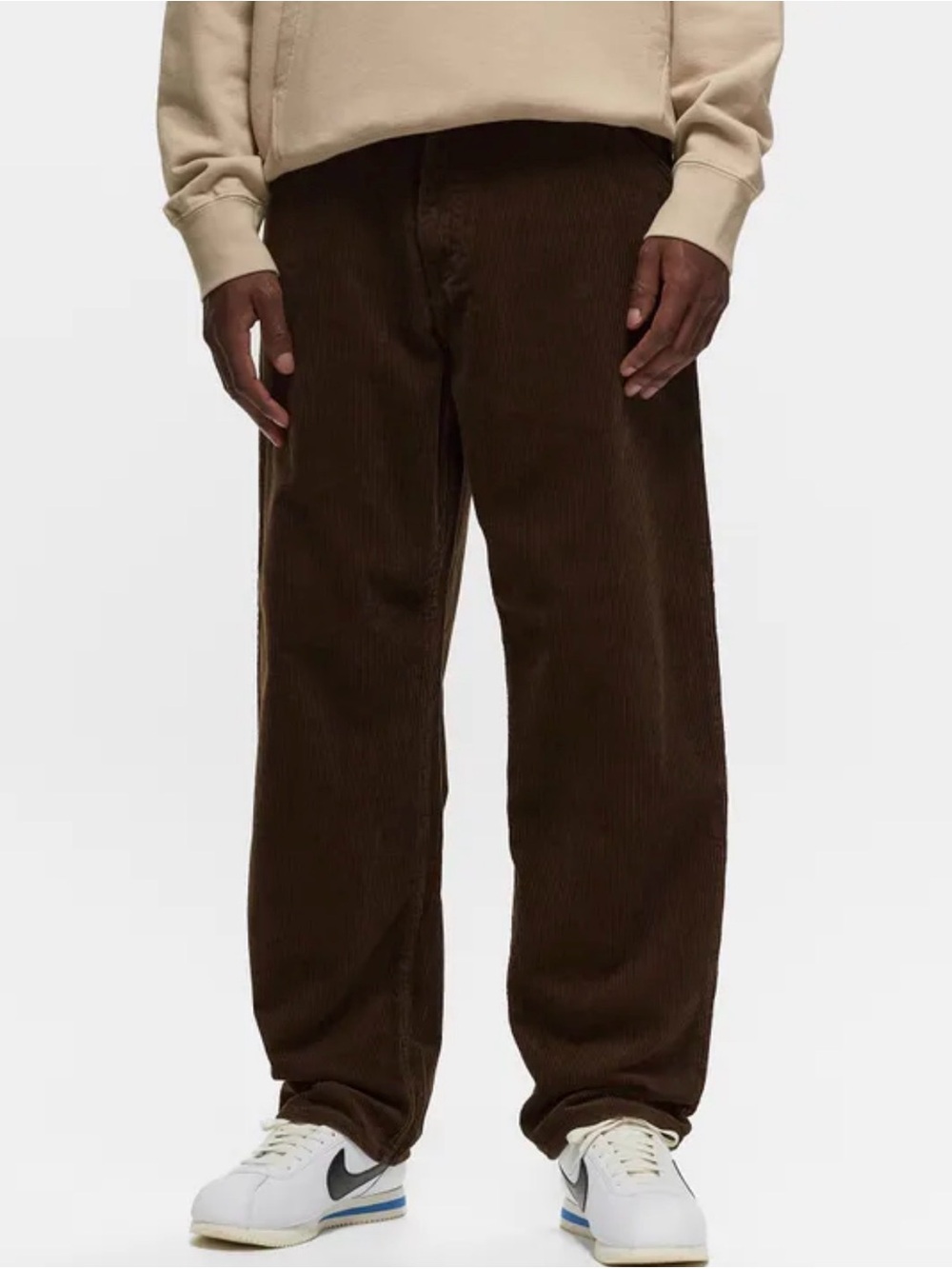Edwin Men’s Japanese Sly Pant Chocolate Brown Corduroy Straight Leg Relaxed 33